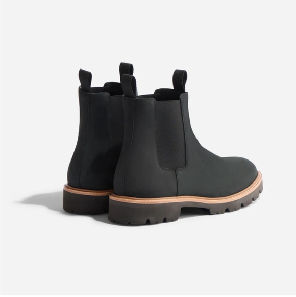 Nisolo Go-To Black Lug Leather Chelsea Boots - Picture 2 of 8
